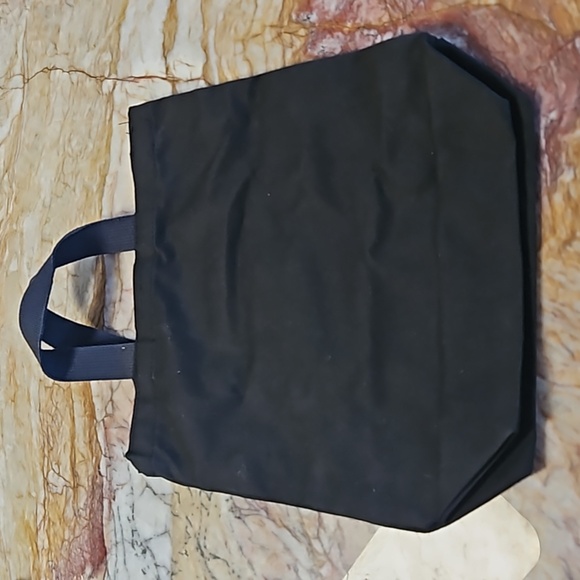 Black canvas mini tote bag w/ Autumn Fall design - Picture 3 of 4